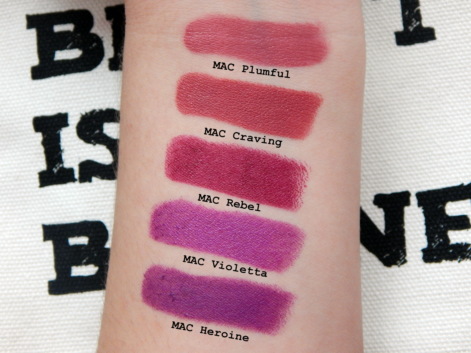 Tanjawhatsername Mac Lipstick Collection The Plums Berries Purples