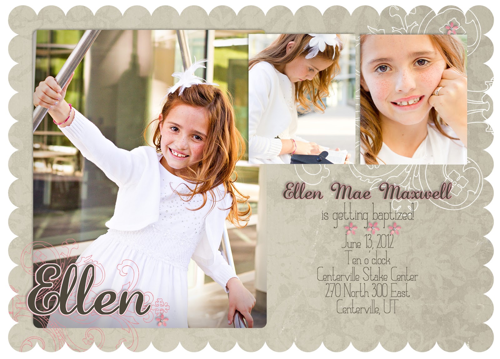 design gallery lds baptism announcement baptism announcements