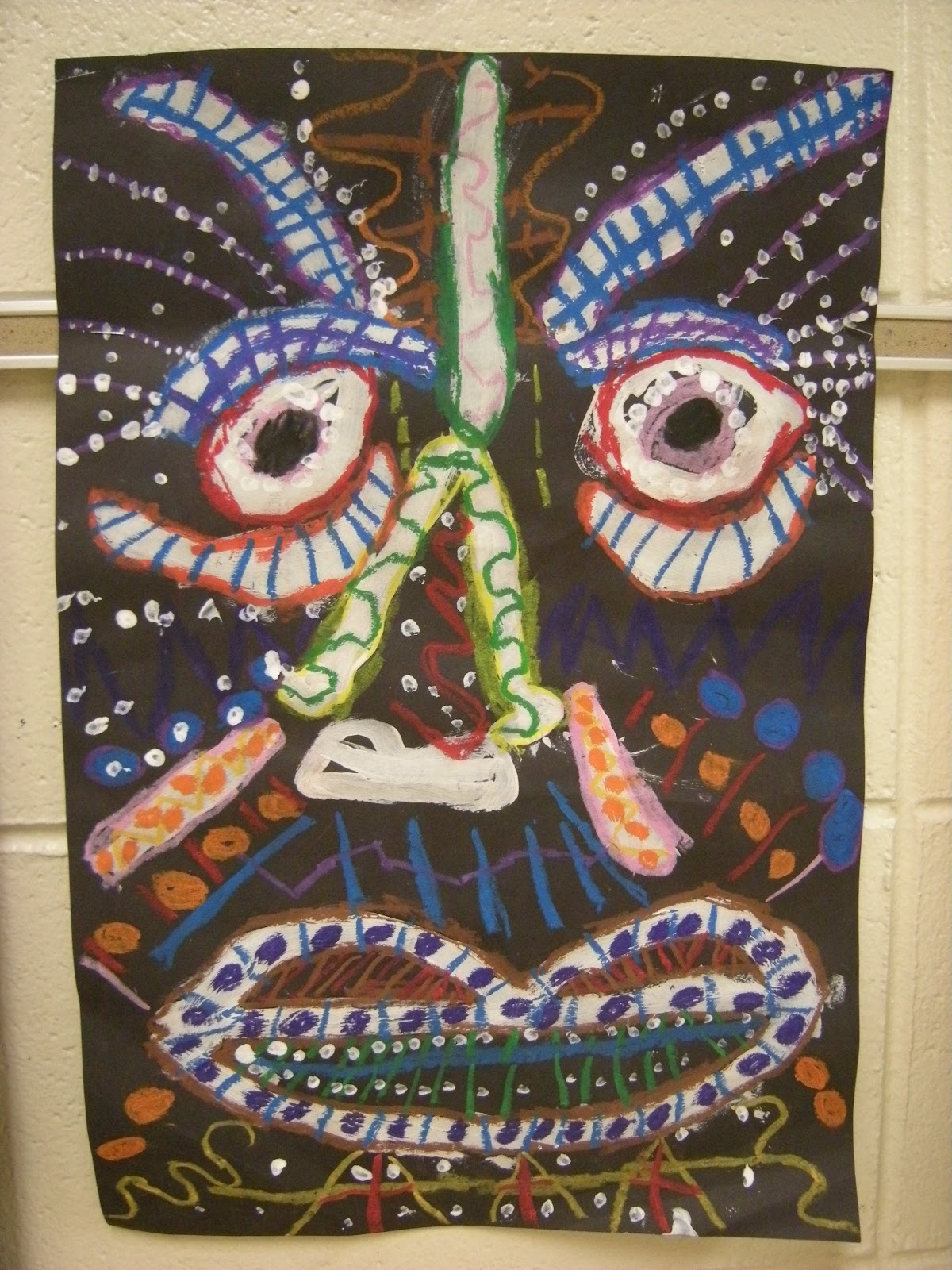 WHAT'S HAPPENING IN THE ART ROOM??: 2nd Grade Aboriginal Portraits