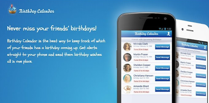 Birthday Calendar: tu android te recuerde los cumple años de tus amigos y mandarle felicitaciones