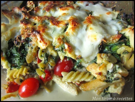 Mon Tiroir A Recettes Blog De Cuisine Gratin De Pates Au Poulet