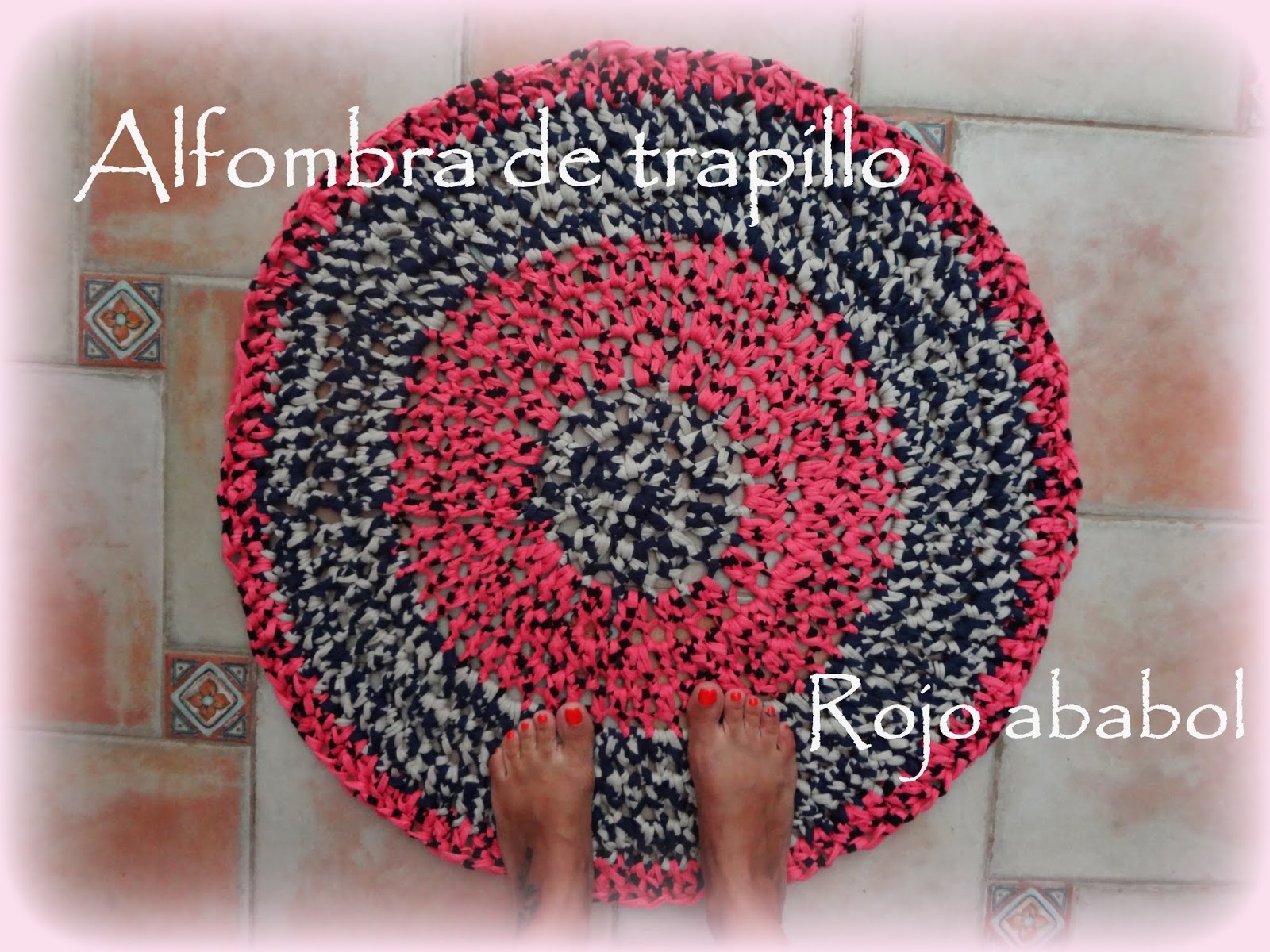 Alfombra de trapillo para la cocina.