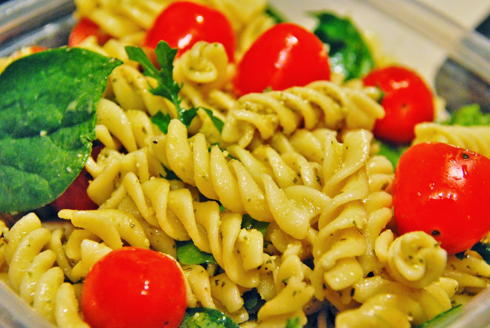 Kim's Kitchen Pesto Pasta Salad with Grilled Chicken