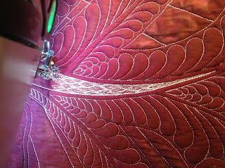 flame stitch quilted in duchess reigns