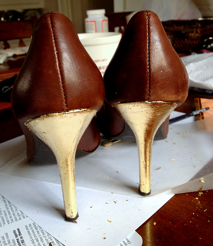 WobiSobi ReStyle 53 Gold Leaf Heels