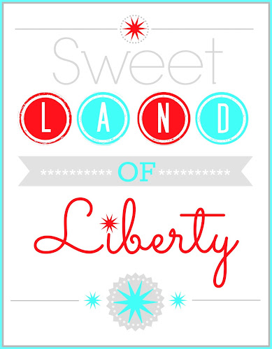 Sweet Land of Liberty Printable from Blissful Roots