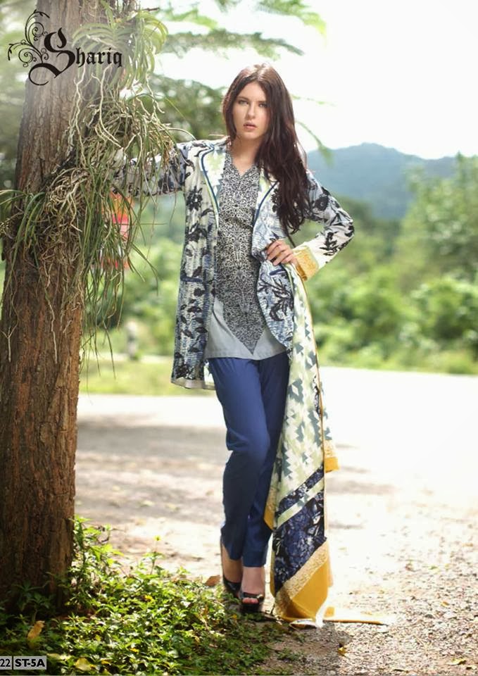 Shariq Textile New Dresses Collection 2014 For Women Shariq Textile New Dresses Collection 2014 For Women