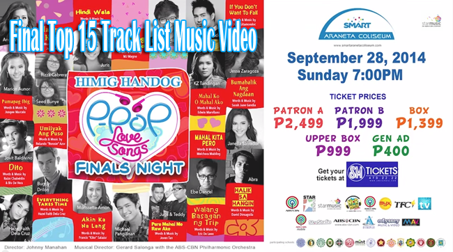 Music Video: Himig Handog P-Pop Love Songs 6th Edition Final Top 15 Track List Music Video: Himig Handog P-Pop Love Songs 6th Edition Final Top 15 Track List