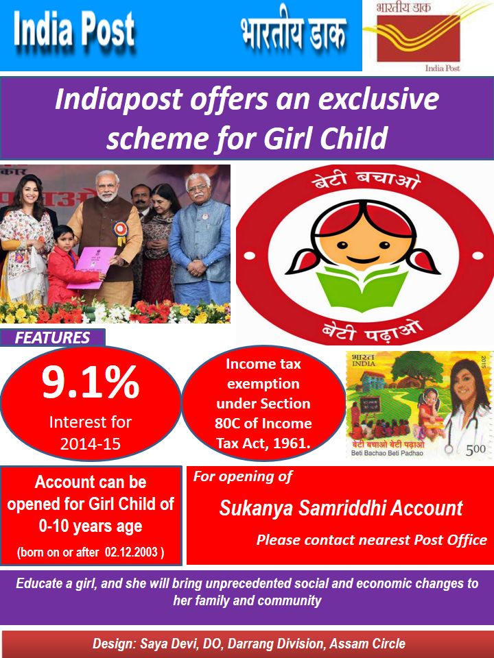 System Administrator Nagpur Sukanya Samridhi Yojana Posters designed