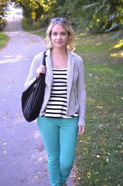 william rast, express, smart set, peplum stripes, stripes, green pants, green, jeans