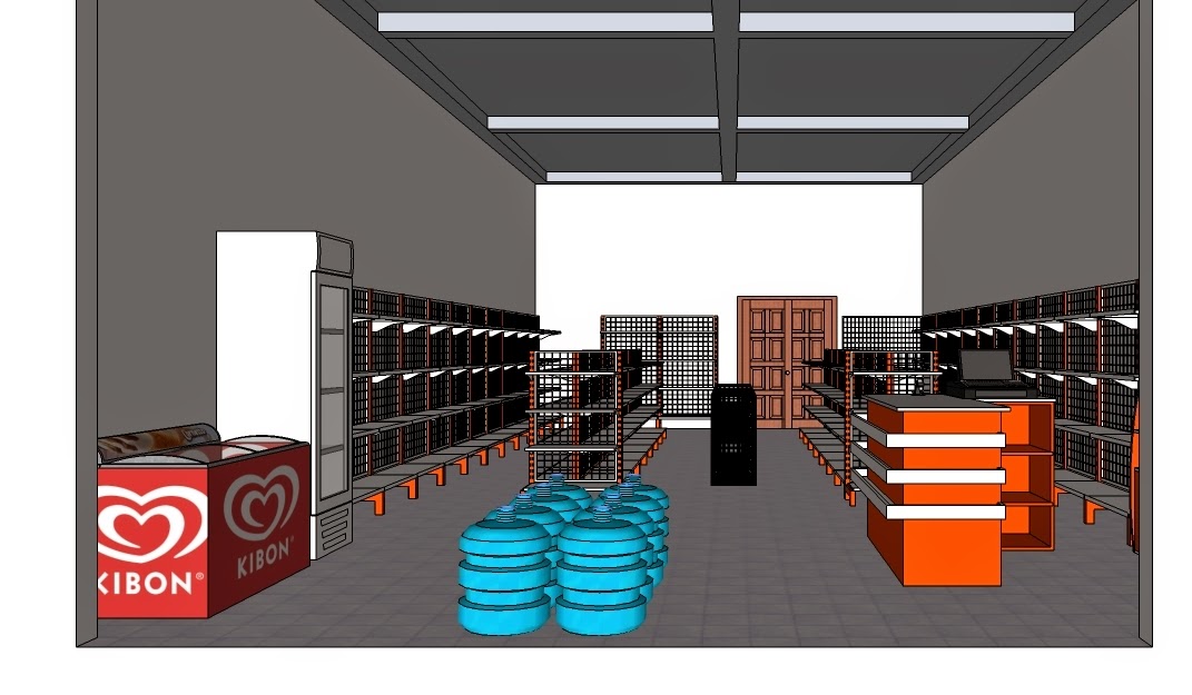 desain Layout minimarket RAK MINIMARKET MURAH