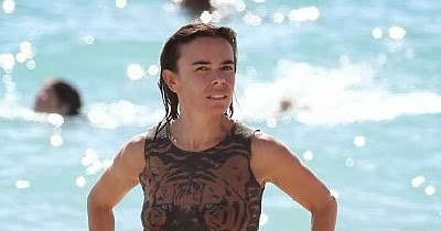 Softly Temperature: 15 PHOTOS: Thomas Bangalter wife, Elodie Bouchez wears a Tiger Bikini at ...