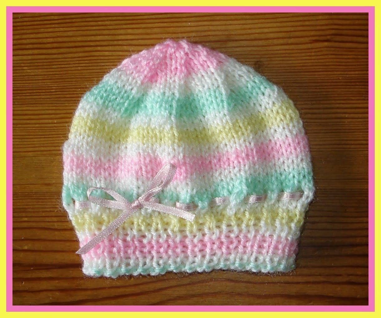 Marianna's Lazy Daisy Days Candystripe Knitted Baby Hats