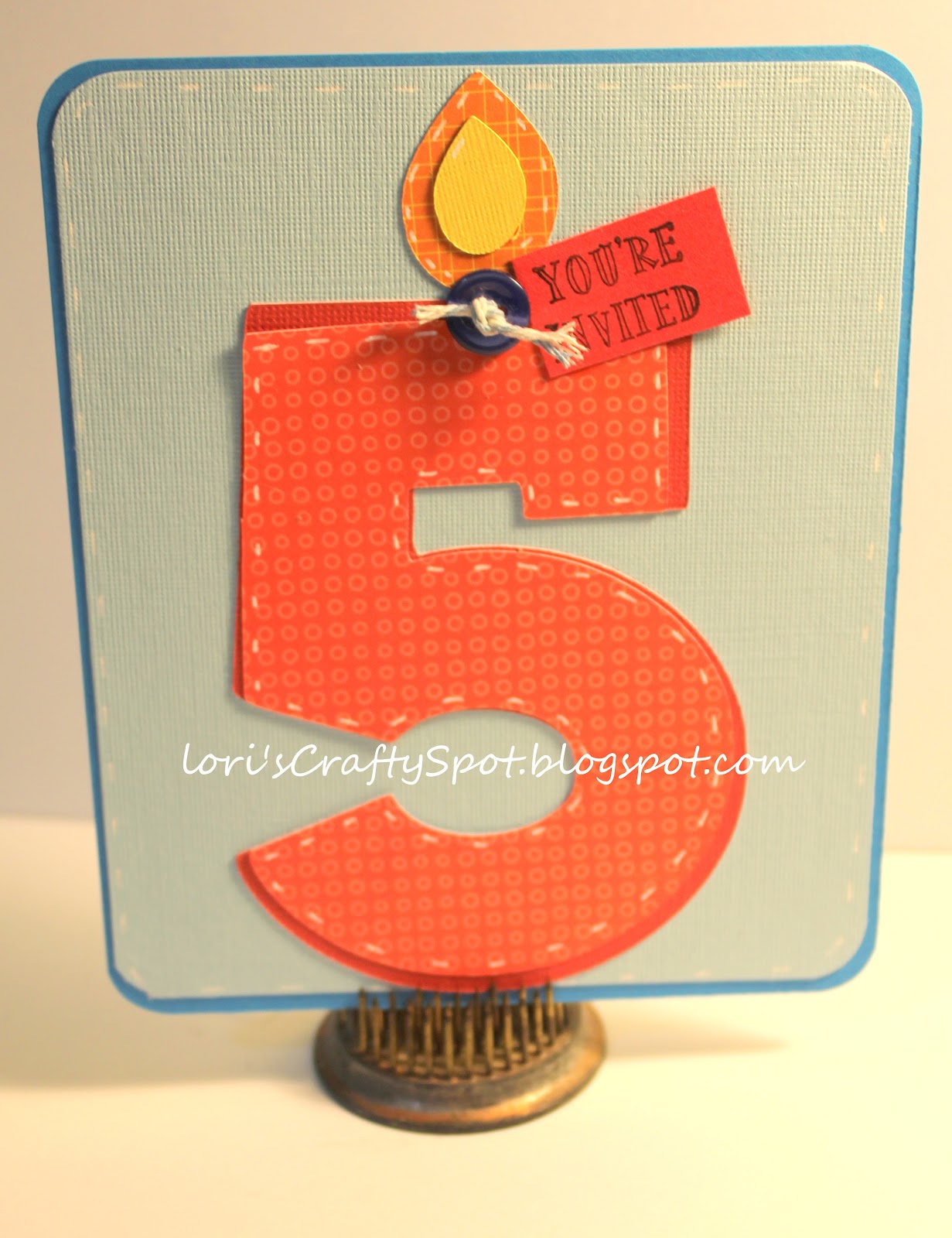 Lori's Crafty Spot: Five Year Old Birthday Invitations