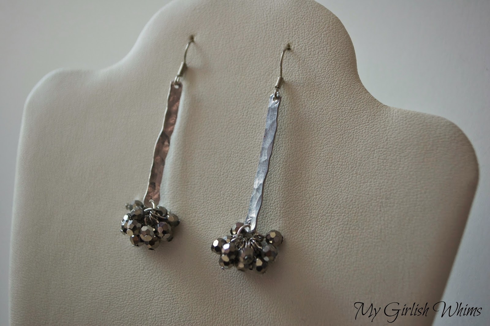 Easy Hammered Wire Earring Tutorial My Girlish Whims