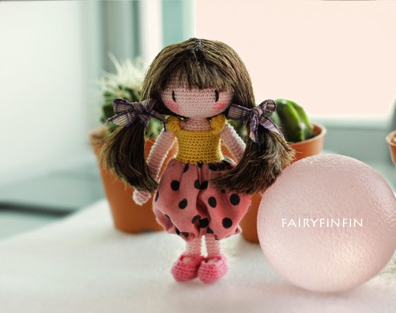 FairyFinFin: Cute Crochet Girl Doll, Cute Amigurumi Girl ...