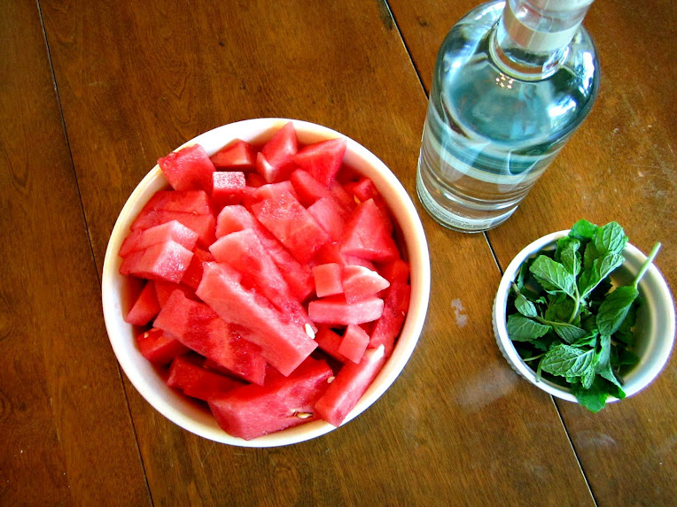 JellyBones DIY Watermelon mint infused vodka