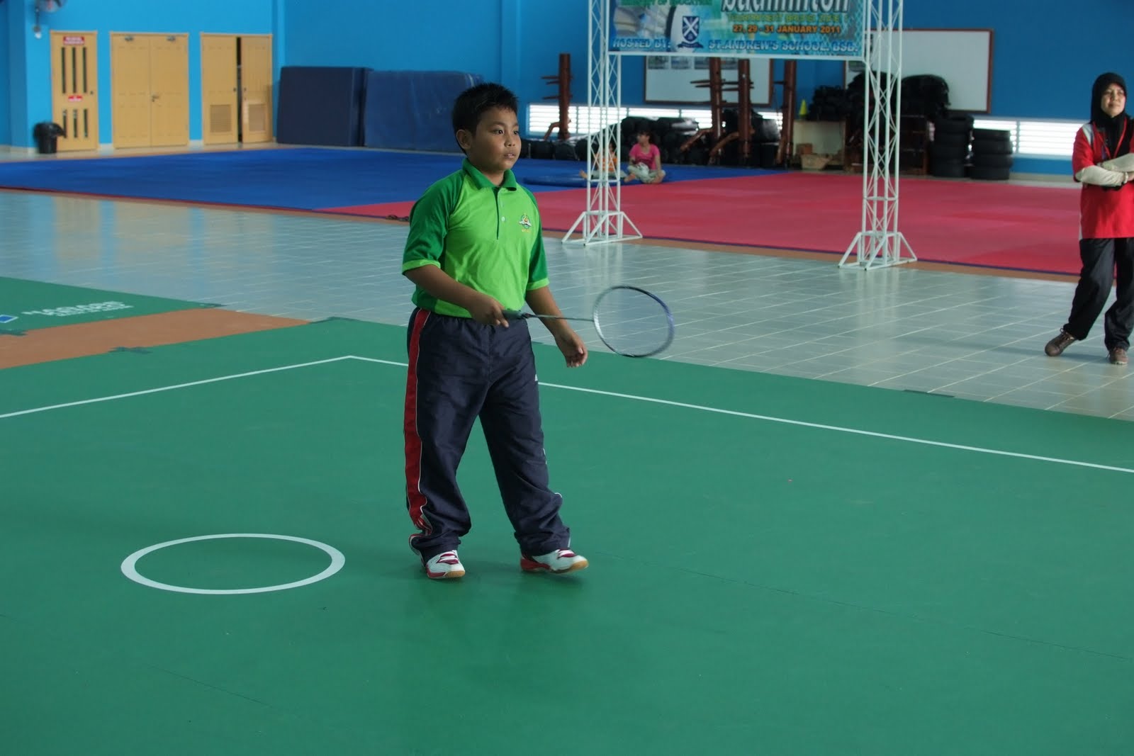 SR Hj Tarif PERLAWANAN BADMINTON SEKOLAH DI SUKAN KAWASAN BRUNEI I