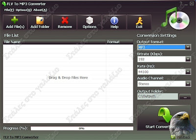 FLV To MP3 Converter, Converter, Audio, Video, Windows, Windows 7