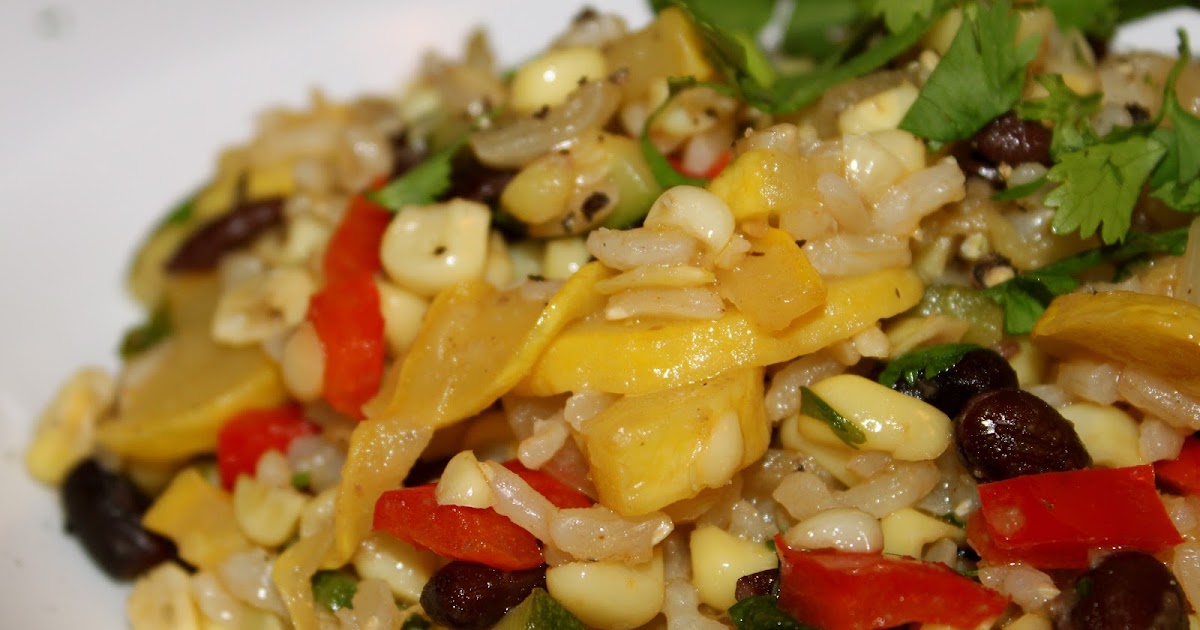 Domestic Divas Blog: Sweet Corn, Squash & Pepper Hash with Black Beans
