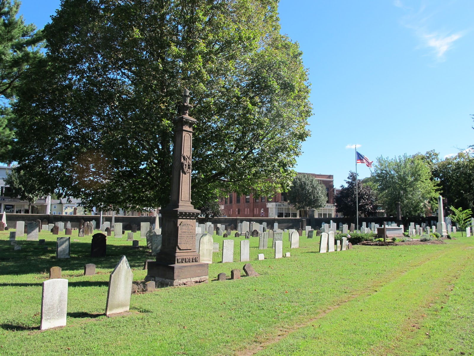 PrunePicker Center Street Cemetery in Wallingford, Connecticut.