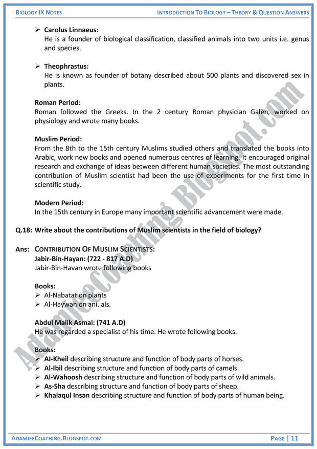 introduction-to-biology-theory-notes-and-question-answers-biology-notes-for-class-9th