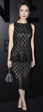 robe dentelle sur Rose Byrne