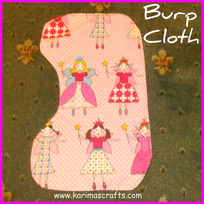 baby burp cloth tutorial