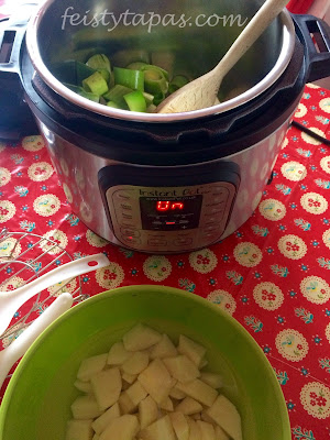 Chunky Leek and Potato Soup with a Twist - Instant Pot and Conventional Methods Chunky Leek and Potato Soup with a Twist - Instant Pot and Conventional Methods