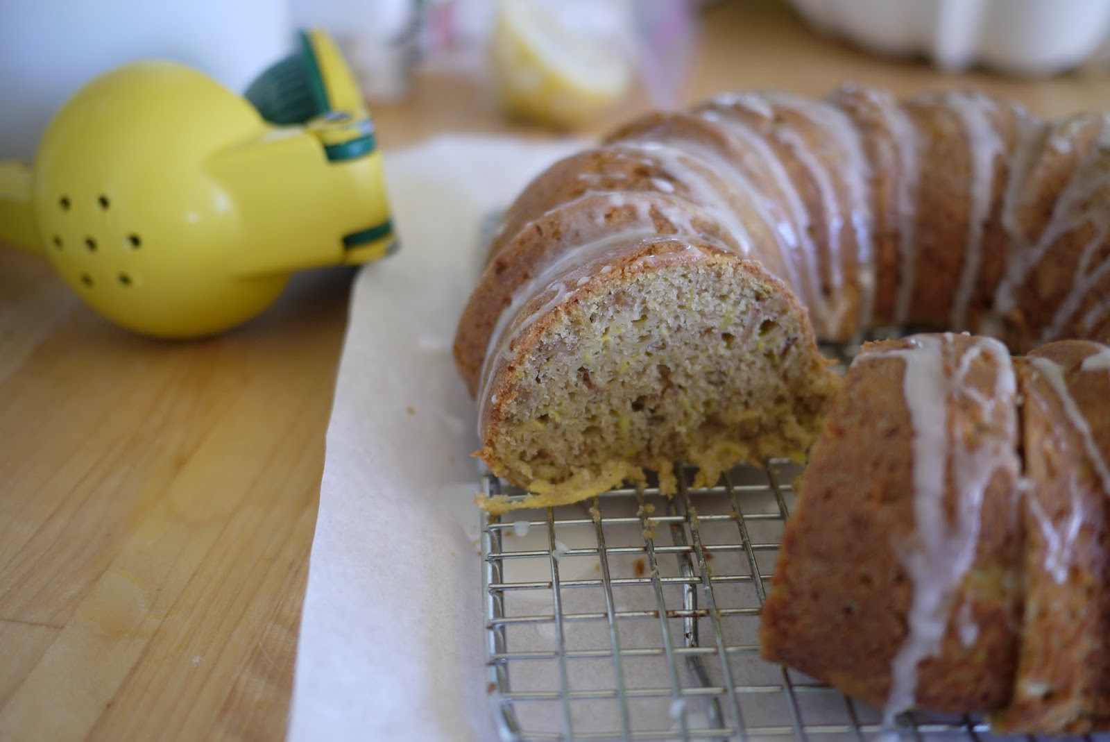 Sweet tromboncino snack cake