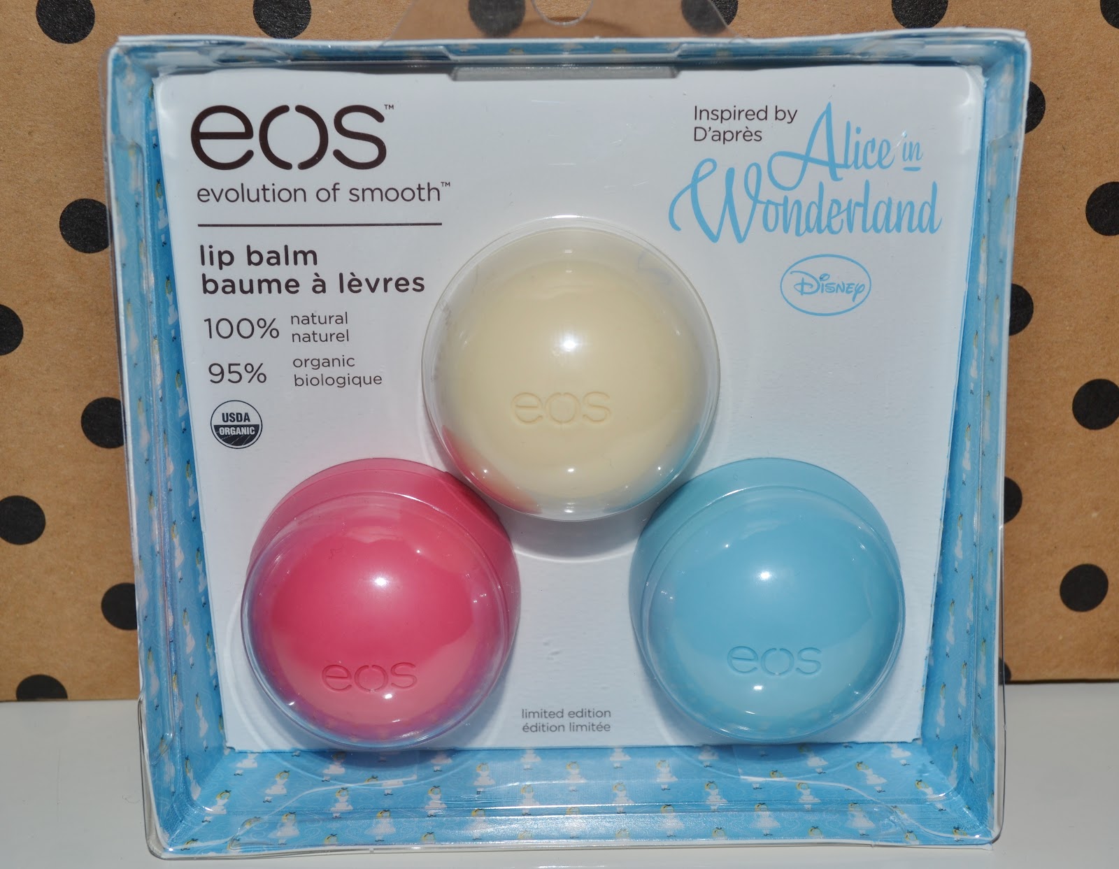 Aquaheart EOS Alice In Wonderland Limited Edition Lip Balm Collection