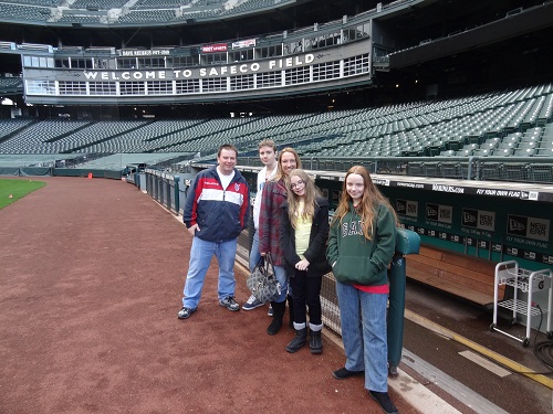 Safeco tour dugout field Seattle Mariners