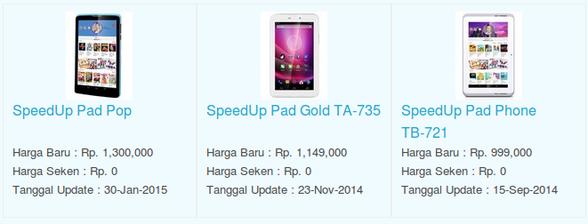 Daftar Terbaru Harga Hp SpeedUP Oktober 2015 Daftar Terbaru Harga Hp SpeedUP Oktober 2015