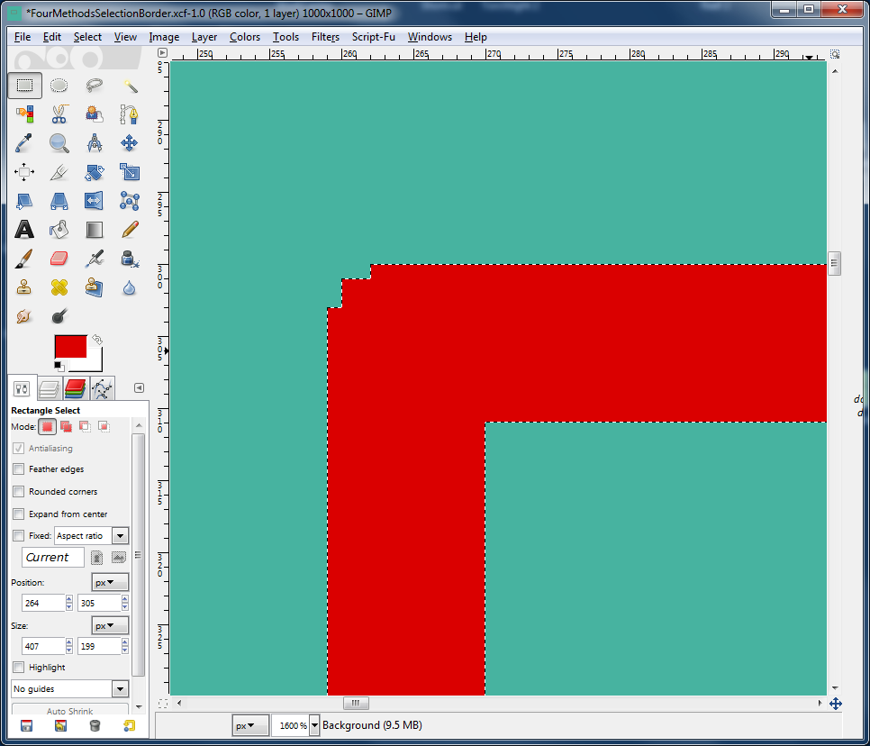 Clown Fish Cafe Four Ways to Draw a Border Around a Selection in GIMP