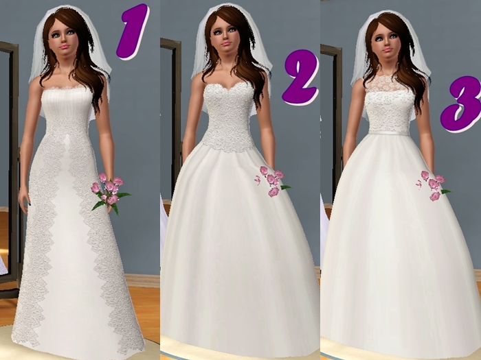 pack de vestidos de novia sims 3 – vestidos baratos