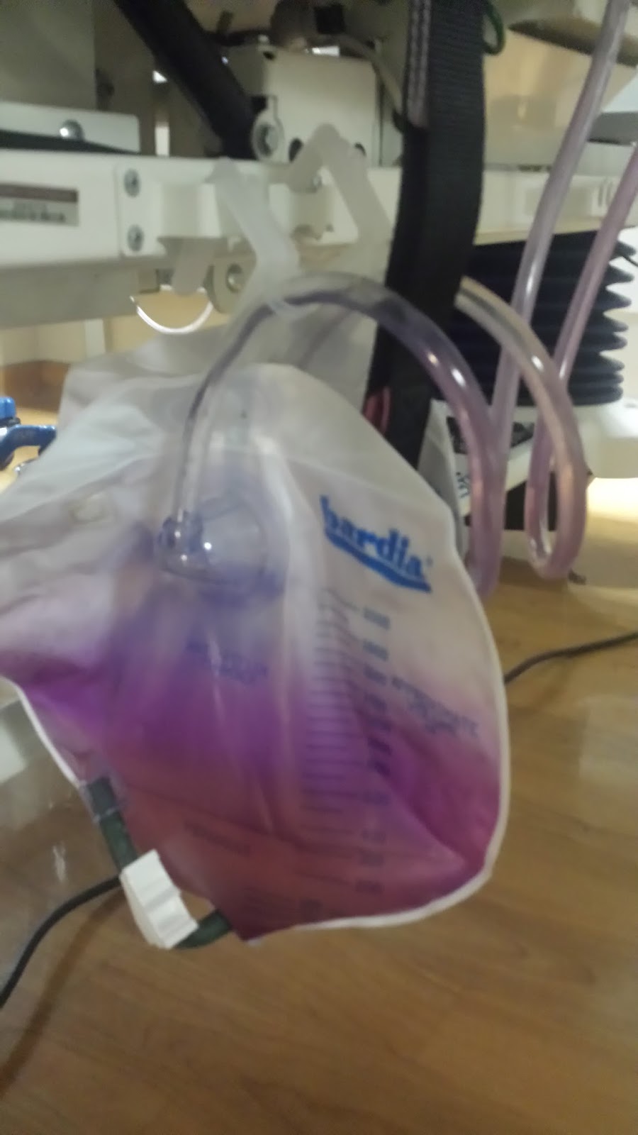 Chronicles Of My Residency Hmmm. Never seen this color in urine bag