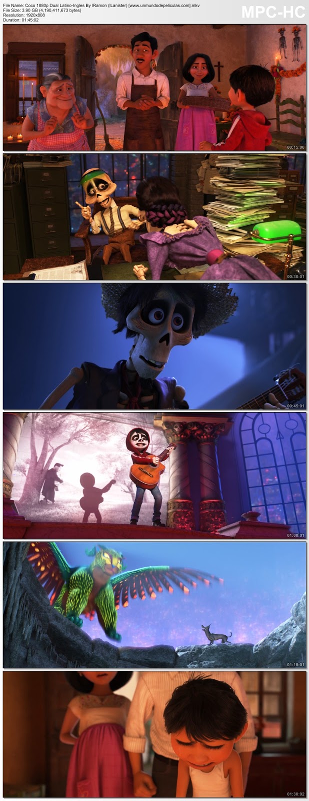Capturas de la película.