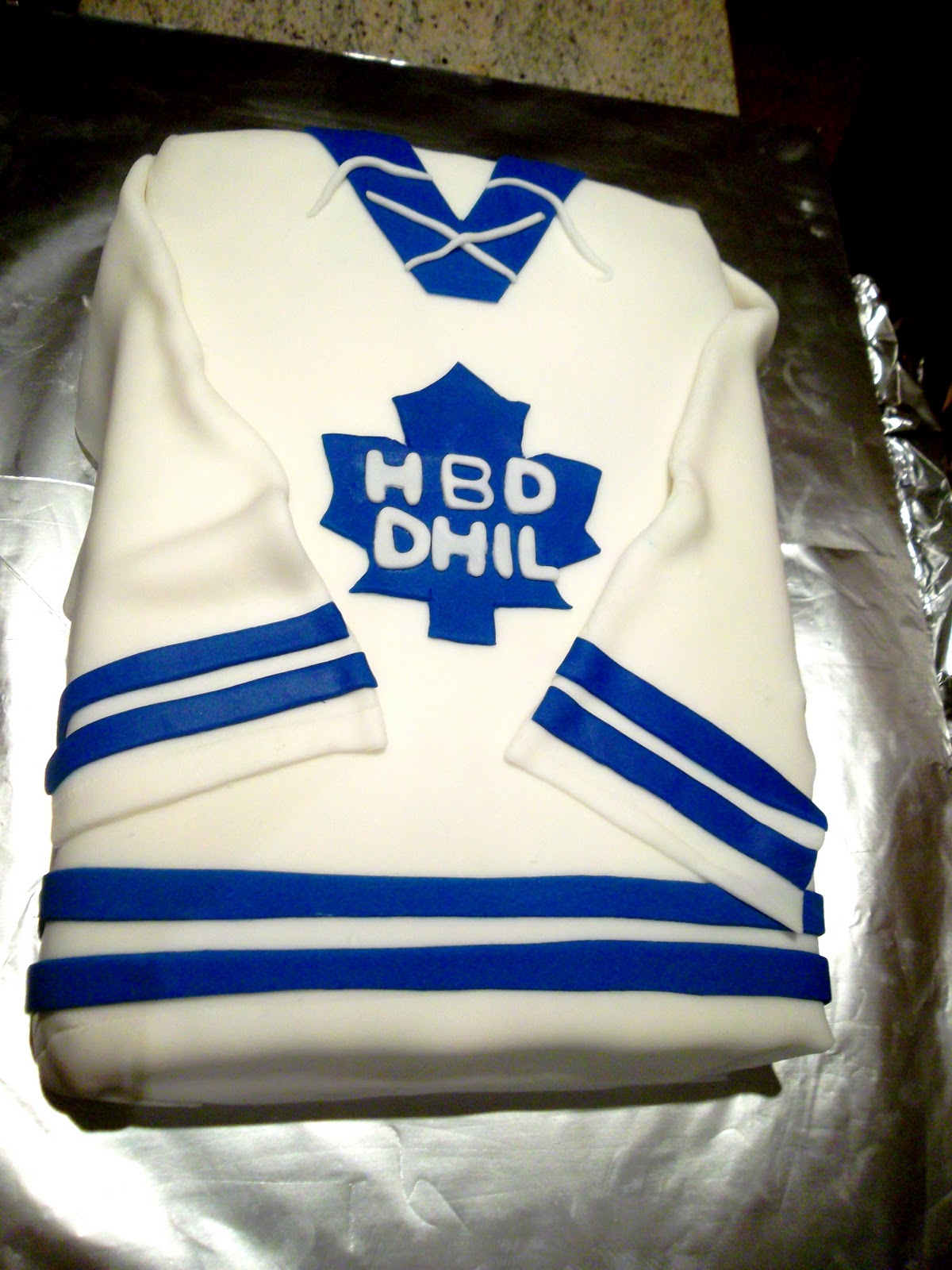Frosted Sweet Hockey Jersey Cake
