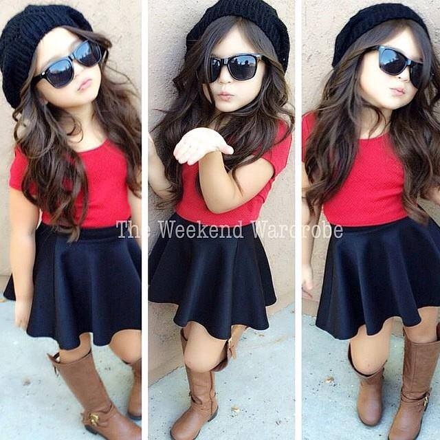 cute stylish baby girl