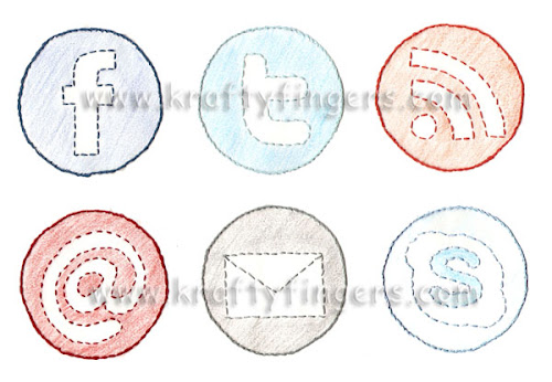 Social Icons: Hand Embroidery Social-Icons-Embroidery