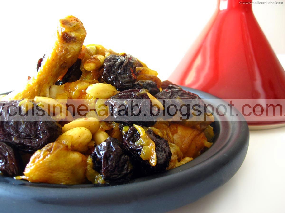 Tajine de poulet aux pruneaux Cuisine Arabe