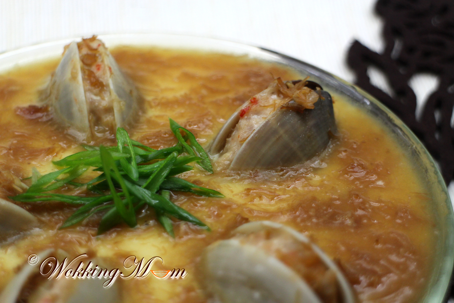 Let's get Wokking! Steamed Egg Custard with Clams 蛤蜊蒸蛋 Singapore