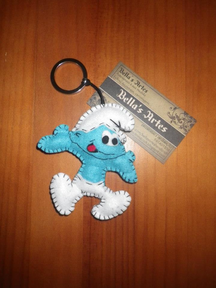 Diverse Porta-chaves Papai Smurf Azul