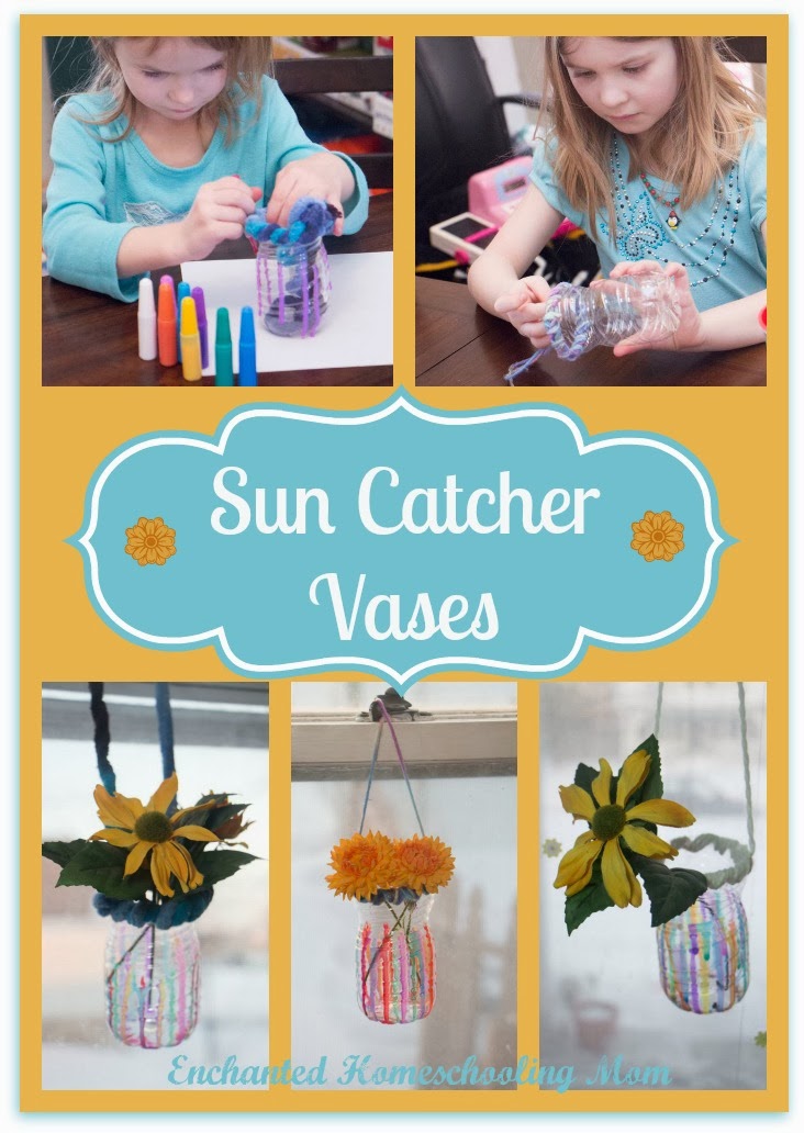 Sun Catcher Vases - Enchanted Homeschooling Mom