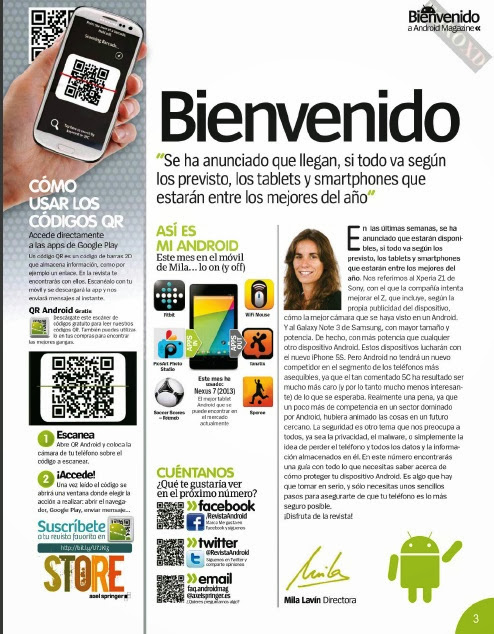 Revista Android Magazine PDF Español Noviembre del 2013