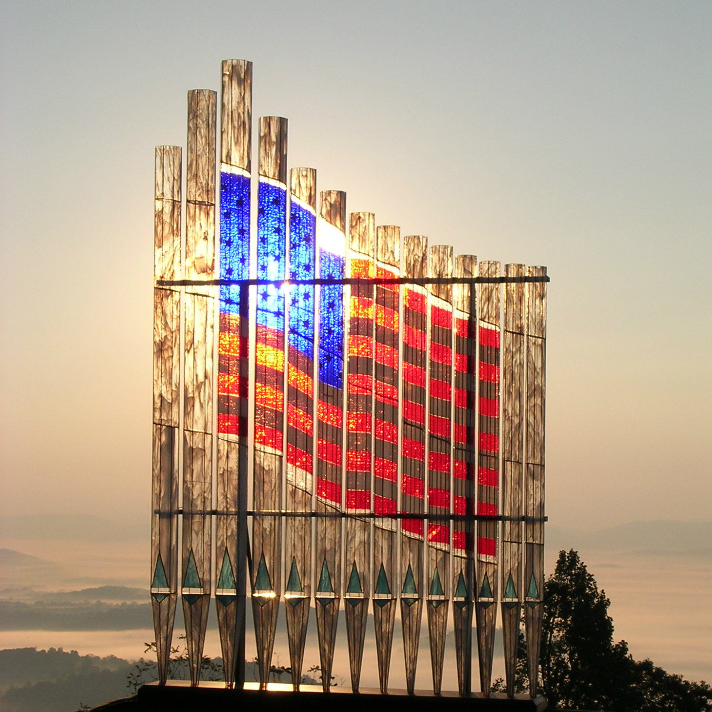 American Flag Sound Sculpture Measurements