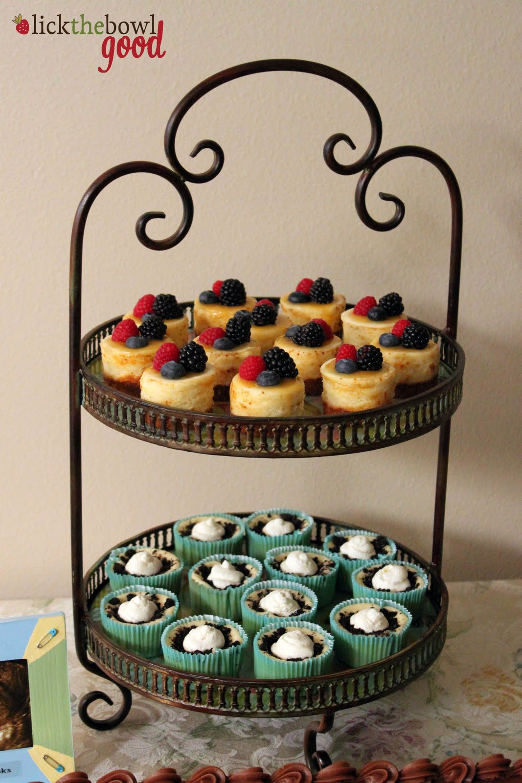 Lick The Bowl Good Baby Shower Mini Cheesecakes