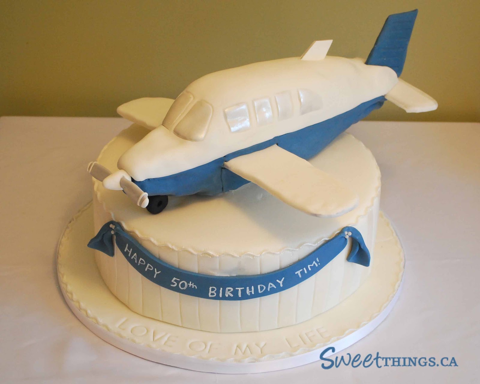 SweetThings: 50th Birthday Airplane Cake