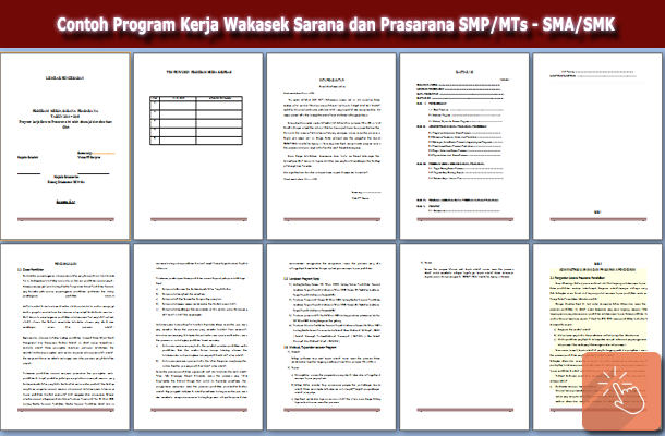 Contoh Program Kerja Wakasek Sarana dan Prasarana SMP/MTs SMA/SMK