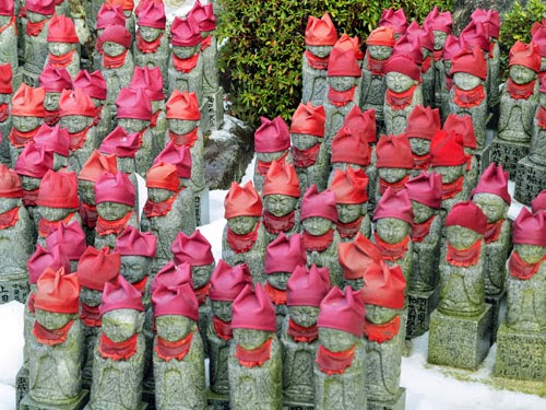 Jizo Temple Jizo Temple, Gero, Gifu Prefecture, Japan.